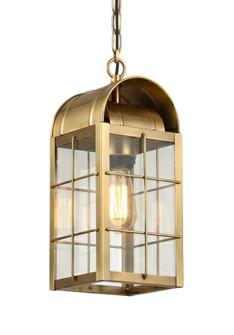 Durham - 1 Light - 13 inch - Antique Brass - Solid Brass - Pendant (3442|9122-H-AB-CL)