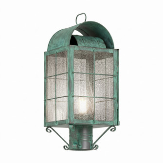 BRASS TRADITIONS - Durham - 1 Light - 18 inch - Verde Green - Solid Brass - Post Lantern (3442|9120-H-VG-SDY-C)