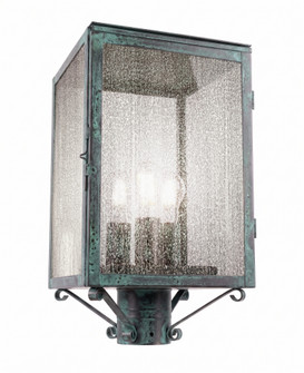Westbrook - 3 Light - 18 inch - Verde Green - Solid Brass - Post Lantern (3442|94510-VG-SDY)