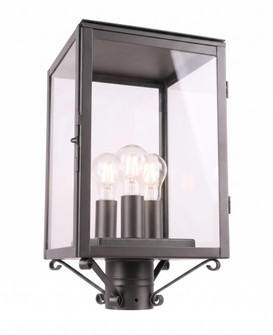 Westbrook - 3 Light - 18 inch - Gunmetal - Solid Brass - Post Lantern (3442|94510-GM-CL)