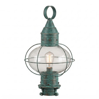 BRASS TRADITIONS - Ellington - 1 Light - 21 inch - Verde Green - Solid Brass - Post Lantern (3442|9610-VG-CL)