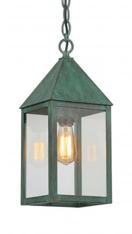 Ashford - 1 Light - 14 inch - Verde Green - Solid Brass - Pendant (3442|9522-VG-CL)