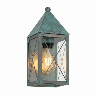 BRASS TRADITIONS - Ashford - 1 Light - 14 inch - Verde Green - Solid Brass - Sconce (3442|9521-X-VG-CL)