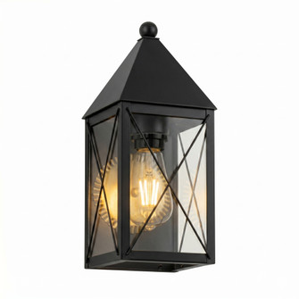 Ashford - 1 Light - 14 inch - Matte Black - Solid Brass - Sconce (3442|9521-X-BK-CL)