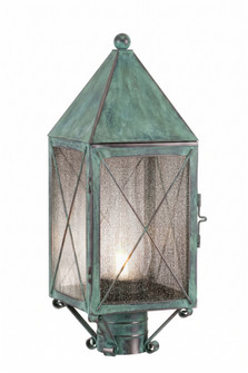 BRASS TRADITIONS - Ashford - 1 Light - 19 inch - Verde Green - Solid Brass - Post Lantern (3442|9520-X-VG-SDY-C)
