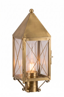 Ashford - 1 Light - 19 inch - Antique Brass - Solid Brass - Post Lantern (3442|9520-X-AB-CL-C)