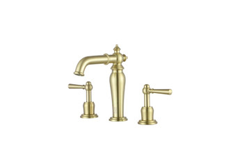 Xander Widespread Double Handle Bathroom Faucet in Brushed Gold (758|FAV-1111BGD)