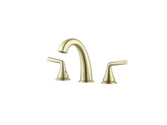 Roland Widespread Double Handle Bathroom Faucet in Brushed Gold (758|FAV-1108BGD)