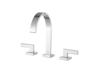 Kaizen Widespread Double Handle Bathroom Faucet in Chrome (758|FAV-1103PCH)