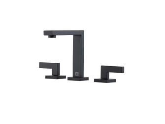 Santana Widespread Double Handle Bathroom Faucet in Matte Black (758|FAV-1102MBK)