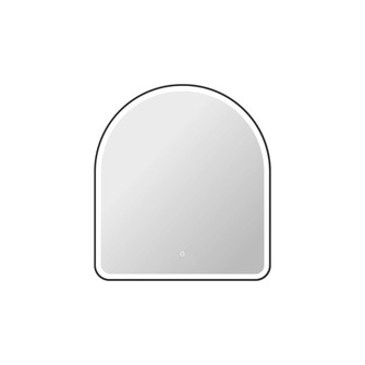 42 Inch Arch LED Front and Backlit Wall Mirror in Black (758|MRE6D3642BK)