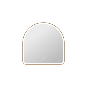 36 Inch Arch LED Front and Backlit Wall Mirror in Satin Gold (758|MRE6D3636SG)