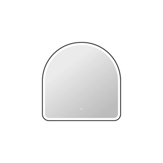 36 Inch Arch LED Front and Backlit Wall Mirror in Black (758|MRE6D3636BK)