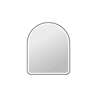 42 Inch Arch LED Front and Backlit Wall Mirror in Black (758|MRE6D3342BK)