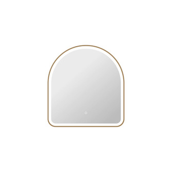 32 Inch Arch LED Front and Backlit Wall Mirror in Satin Gold (758|MRE6D3032SG)