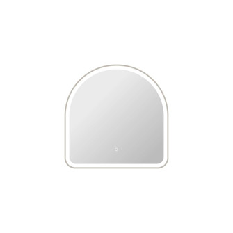 30 Inch Arch LED Front and Backlit Wall Mirror in Silver (758|MRE6D3030SL)