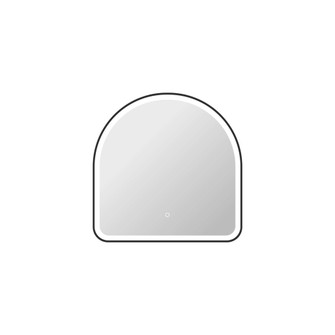 30 Inch Arch LED Front and Backlit Wall Mirror in Black (758|MRE6D3030BK)