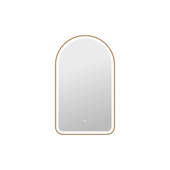 40 Inch Arch LED Front and Backlit Wall Mirror in Satin Gold (758|MRE6D2440SG)