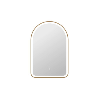 36 Inch Arch LED Front and Backlit Wall Mirror in Satin Gold (758|MRE6D2436SG)