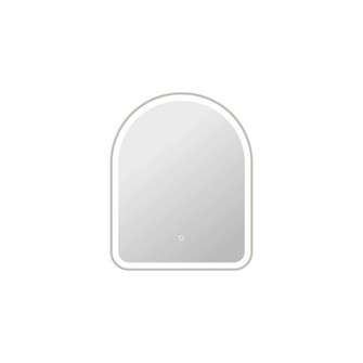 30 Inch Arch LED Front and Backlit Wall Mirror in Silver (758|MRE6D2430SL)