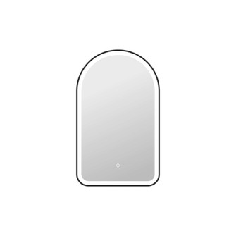 36 Inch Arch LED Front and Backlit Wall Mirror in Black (758|MRE6D2236BK)