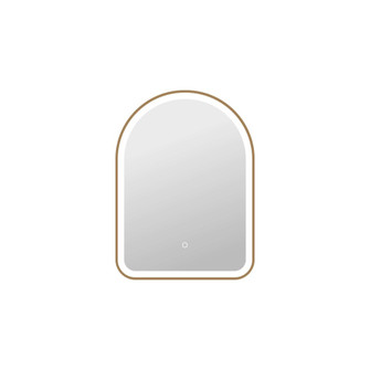 30 Inch Arch LED Front and Backlit Wall Mirror in Satin Gold (758|MRE6D2230SG)