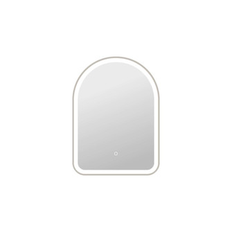 30 Inch Arch LED Front and Backlit Wall Mirror in Silver (758|MRE6D2230SL)