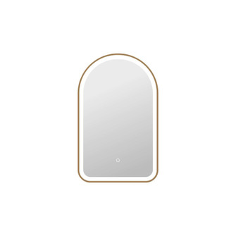 32 Inch Arch LED Front and Backlit Wall Mirror in Satin Gold (758|MRE6D2032SG)