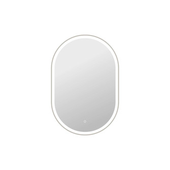 40 Inch Oval LED Front and Backlit Wall Mirror in Silver (758|MRE6C2740SL)
