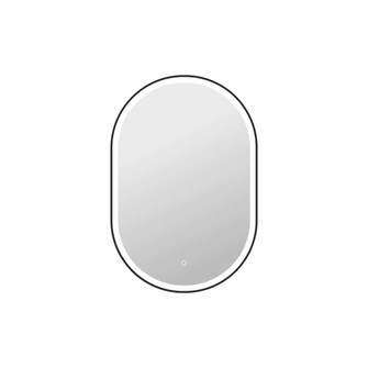 40 Inch Oval LED Front and Backlit Wall Mirror in Black (758|MRE6C2740BK)