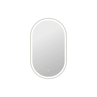 40 Inch Oval LED Front and Backlit Wall Mirror in Silver (758|MRE6C2440SL)