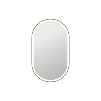 40 Inch Oval LED Front and Backlit Wall Mirror in Satin Gold (758|MRE6C2440SG)