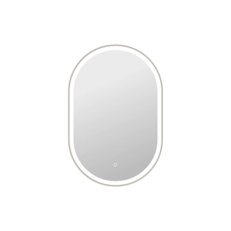 36 Inch Oval LED Front and Backlit Wall Mirror in Silver (758|MRE6C2436SL)