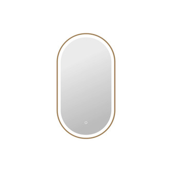 36 Inch Oval LED Front and Backlit Wall Mirror in Satin Gold (758|MRE6C2036SG)