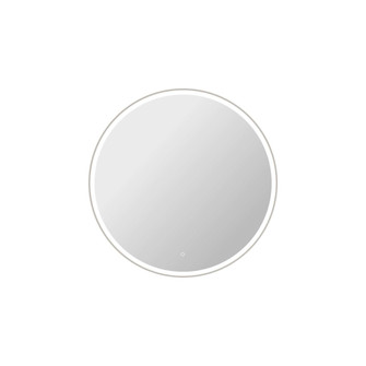 45 Round LED Front and Backlit Wall Mirror in Silver (758|MRE6B45SL)