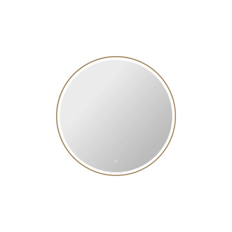 45 Round LED Front and Backlit Wall Mirror in Satin Gold (758|MRE6B45SG)