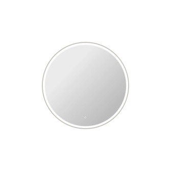 42 Round LED Front and Backlit Wall Mirror in Silver (758|MRE6B42SL)
