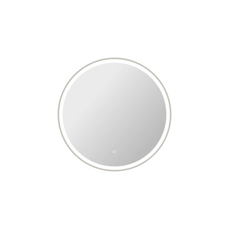 32 Round LED Front and Backlit Wall Mirror in Silver (758|MRE6B32SL)