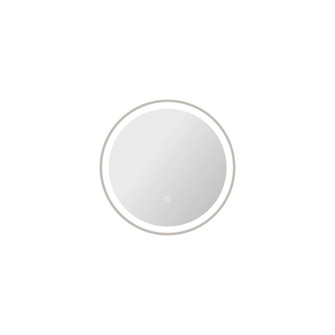 21 Round LED Front and Backlit Wall Mirror in Silver (758|MRE6B21SL)