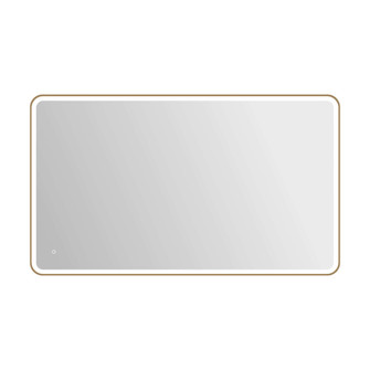 72 Rectangle LED Front and Backlit Wall Mirror in Satin Gold (758|MRE6A4272SG)