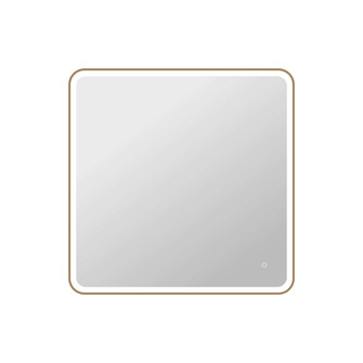 42 Square LED Front and Backlit Wall Mirror in Satin Gold (758|MRE6A4242SG)