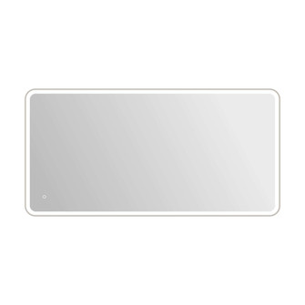 72 Rectangle LED Front and Backlit Wall Mirror in Silver (758|MRE6A3672SL)