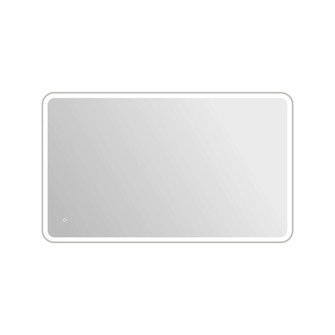 60 Rectangle LED Front and Backlit Wall Mirror in Silver (758|MRE6A3660SL)