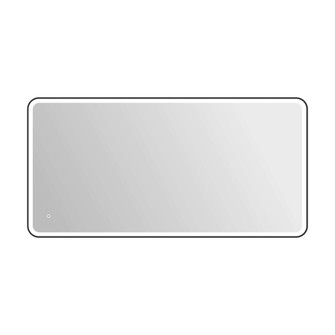 72 Rectangle LED Front and Backlit Wall Mirror in Black (758|MRE6A3672BK)