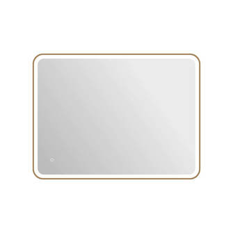 48 Rectangle LED Front and Backlit Wall Mirror in Satin Gold (758|MRE6A3648SG)