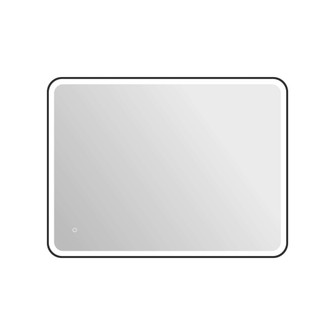 48 Rectangle LED Front and Backlit Wall Mirror in Black (758|MRE6A3648BK)