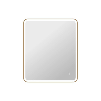 42 Rectangle LED Front and Backlit Wall Mirror in Satin Gold (758|MRE6A3642SG)
