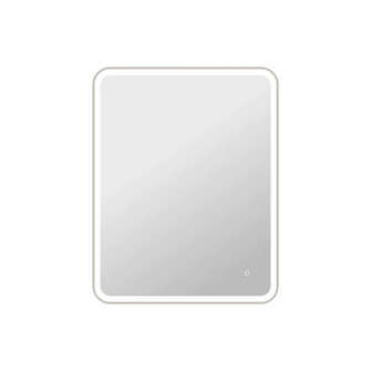 42 Rectangle LED Front and Backlit Wall Mirror in Silver (758|MRE6A3342SL)