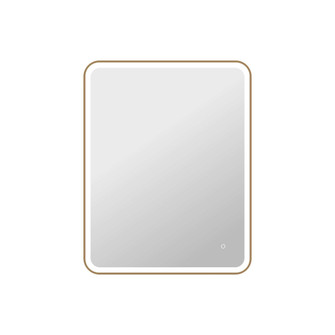 42 Rectangle LED Front and Backlit Wall Mirror in Satin Gold (758|MRE6A3342SG)