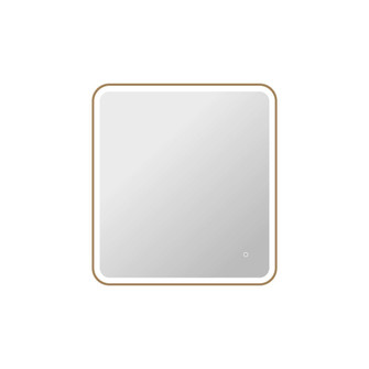 36 Rectangle LED Front and Backlit Wall Mirror in Satin Gold (758|MRE6A3336SG)